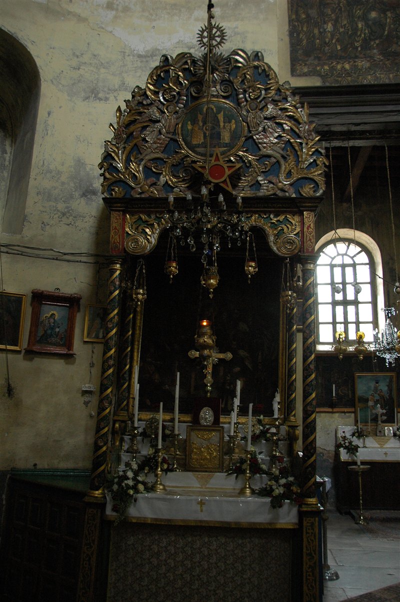 barokowy chrześcijański ołtarz